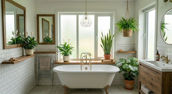 5 planten voor in de badkamer