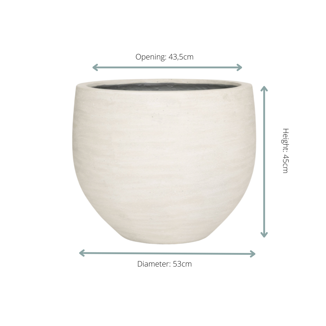 Jumbo Orb Ivory Washed
