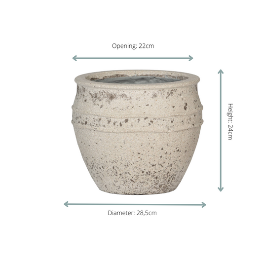 Pot Athena S Chalk White