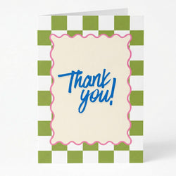 Wenskaart "Thank You" - A6 Gevouwen - Voeg persoonlijke boodschap toe