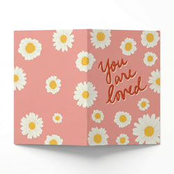 Wenskaart "You are loved" - A6 Gevouwen - Voeg persoonlijke boodschap toe