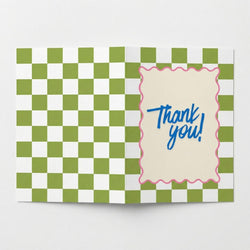 Wenskaart "Thank You" - A6 Gevouwen - Voeg persoonlijke boodschap toe