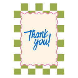 Wenskaart "Thank You" - A6 Gevouwen - Voeg persoonlijke boodschap toe