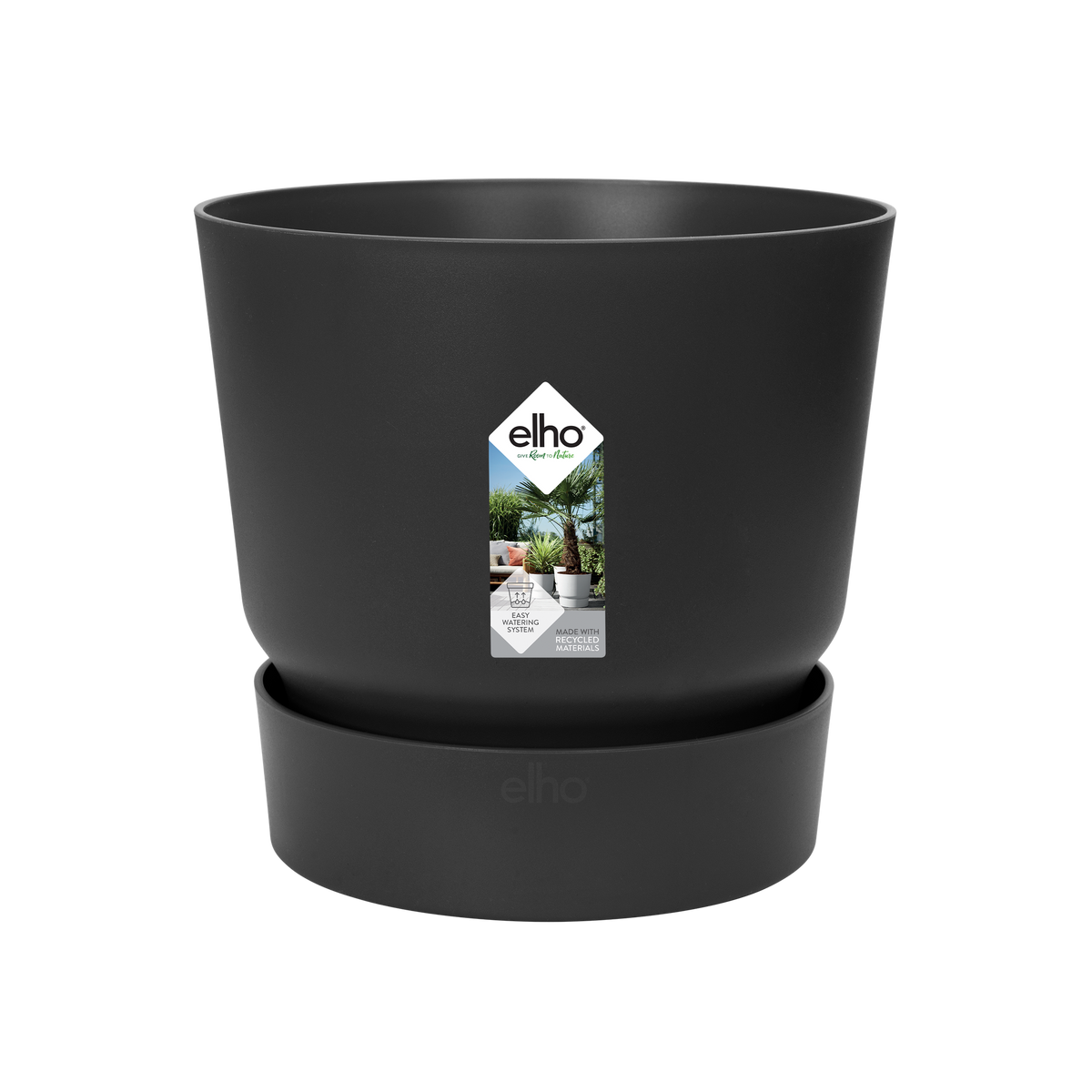 Topf elho Greenville Round schwarz