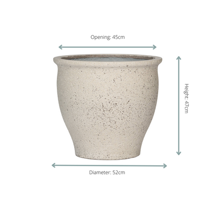 Pot Poseidon Chalk White