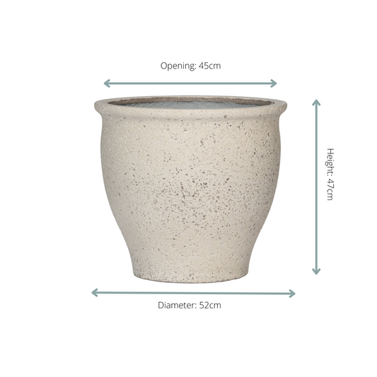 Pot Poseidon Chalk White