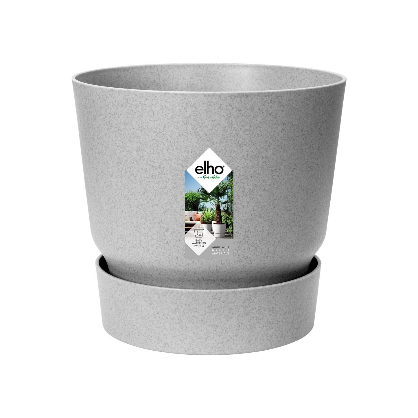 Pot elho Greenville Round grijs